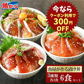 漬け丼 3品6食 80g×6袋 3種×2食 海鮮丼の具 冷凍 個包装 海鮮丼 ギフト 送料無料