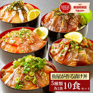 5品10食 漬け丼 冷凍80g 10食 5種×2パック 海鮮丼セット 魚 詰め合わせ 実用 ギフト 時短料理 海鮮丼 海鮮セット 魚 地魚 骨なし 真空パック 個包装 冷凍 骨なし魚 ギフト 漬け丼の具 海産物 魚