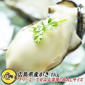 広島牡蠣 1kg 冷凍 解凍後800g 35-40粒前後 Lサイズ 【お取り寄せ/グルメ/広島カキ/牡蠣/広島県産かき/ギフト/贈答】