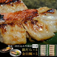 高級 西京漬け 魚 詰め合わせ 銀だら 金目鯛 吟醤漬「錦」 2種10切 送料無料