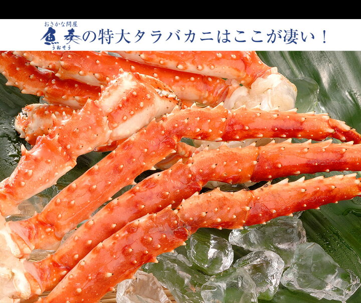 楽天市場 ボイル タラバ 蟹 特大 1ｋｇ 特大 タラバガニ 脚 1kg たらばがに 2 3人前 送料無料 タラバ蟹 かに カニ 海鮮グルメ 身入りの良い5l 特大 サイズ Net80 総重量1kg前後 かに カニ たらば タラバ たらば蟹 たらばがに タラバガニ 内祝い おさかな問屋 魚奏