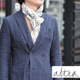 【20%OFFセール】国内正規品 Altea アルテア ペイズリー柄 ストール 薄手 ベージュ リネン×コットン AL181UA1850018 イタリア製