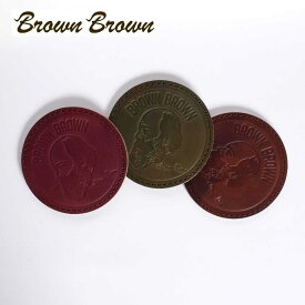 【10%OFFセール】BrownBrown ブラウンブラウン Mr.Brown コースター おしゃれ レザー 本革 bbl-m02 国内正規品