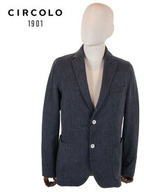 【20%OFFセール】国内正規品 CIRCOLO1901 チルコロ1901 2B シングルテーラードジャケット ジャージー 0104-257407 杢ネイビー