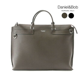 Daniel&Bob ダニエルアンドボブ OTELLO FLAT BRIEF-39 2WAY ブリーフバッグ ショルダーバッグ ビジネス アルチェ アコピアート レザー 本革 MILITARE NERO 国内正規品