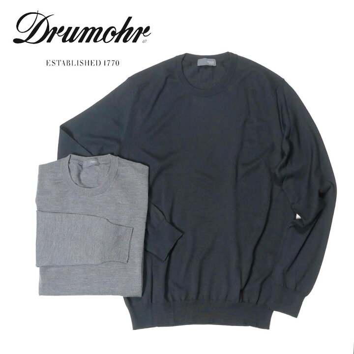楽天市場】DRUMOHR ドルモア 長袖 クルーネックニットセーター メリノ 