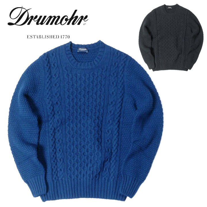 楽天市場】【50%OFFセール】DRUMOHR ドルモア 長袖 クルーネックニット 