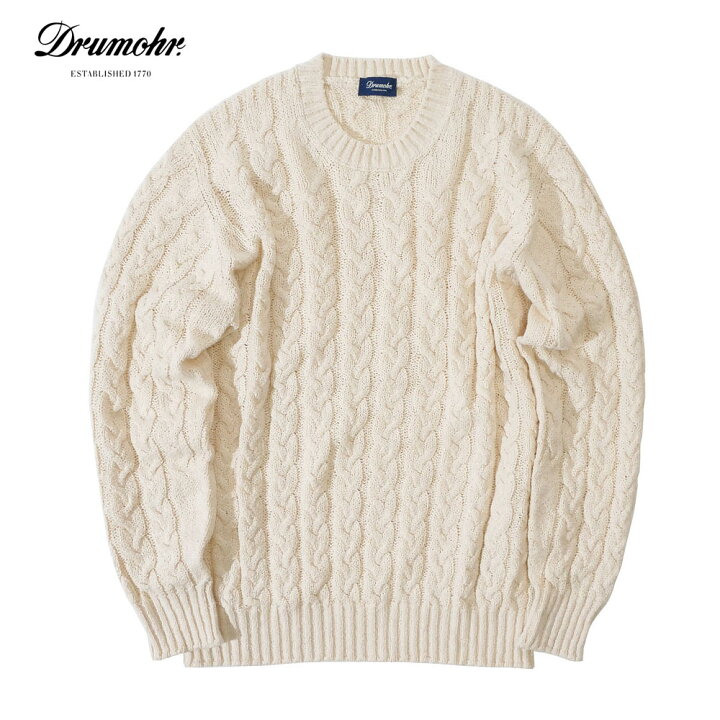 楽天市場】DRUMOHR ドルモア メンズ ロロピアーナ アラン セーター 