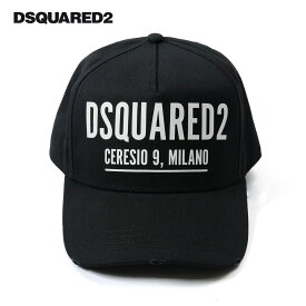 DSQUARED2 ディースクエアード メンズ Ceresio 9 BASEBALL CAP キャップ ブラック bcm0531 M63 2023-24AW/秋冬 国内正規品