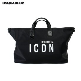 DSQUARED2 ディースクエアード メンズ Be ICON DUFFLE ダッフルバッグ ショルダーバッグ ブラック s82df0046 2023-24AW/秋冬 国内正規品