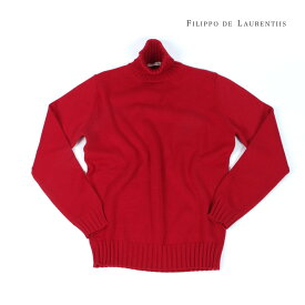 FILIPPO DE LAURENTIIS フィリッポ デ ローレンティス メンズ メリノウール タートルネック ニット 長袖 3210-dv3ml55 ホワイト ブラック 国内正規品 2023-24AW/秋冬