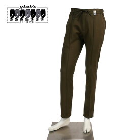 【30%OFFセール】giab's archivio ジャブスアルキヴィオ メンズ マサッチョ パンツ チノパン テーパード カーキ 国内正規品 masaccio COTTON TWILL