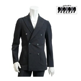 【30%OFFセール】giab's archivio ジャブスアルキヴィオ パラジオ SHAKA NUME ダブル ジャケット メンズ ブラック 黒 44 46 48 50 52 90black PALAGIO palagio-a3710