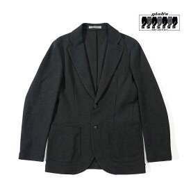 【30%OFFセール】giab's archivio ジャブスアルキヴィオ メンズ ストロッツィ ウォッシャブルジャージー 2ボタン テーラードジャケット セットアップ対応 チャコールグレー ブラック STROZZI strozzi-a5666 2023-24AW 国内正規品