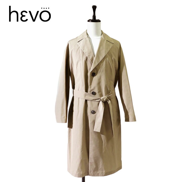 楽天市場】hevo イーヴォ メンズ チェスターコート ロング丈 4105 
