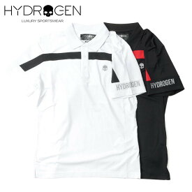 HYDROGEN GOLF ハイドロゲンゴルフ メンズ ショートスリーブ ポロシャツ ストレッチ バイカラー ボーダー 551-40240001