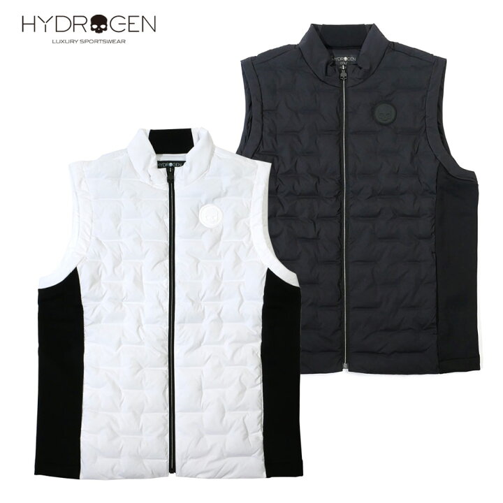楽天市場】HYDROGEN ハイドロゲン メンズ ベスト ホワイト ブラック 