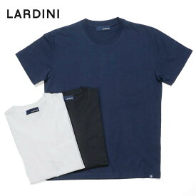 LARDINI ラルディーニ メンズ 胸ポケットつき クルーネック カットソー 半袖 Tシャツ シンプル 2116-2ltmc46058 国内正規品