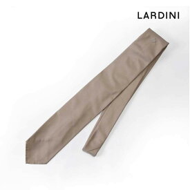 LARDINI ラルディーニ メンズ ネクタイ ソリッド シルク ビジネス シンプル 無地 ベージュ レッド 2216-9crb7125 2023-24AW 国内正規品