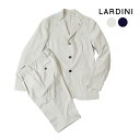 【30%OFFセール】LARDINI ラルディーニ パッカブルスーツ・セットアップ ジャケット パンツ スラックス ストレッチ ビジネス カジュアル ネイビー アイボリー 3116-8l091aq719 国内正規品