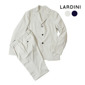 LARDINI ラルディーニ パッカブルスーツ・セットアップ ジャケット パンツ スラックス ストレッチ ビジネス カジュアル ネイビー アイボリー 3116-8l091aq719 国内正規品