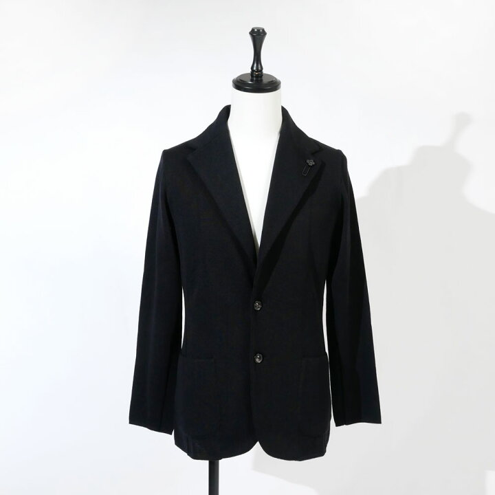 楽天市場】LARDINI ラルディーニ メンズ ニット ジャケット テーラード