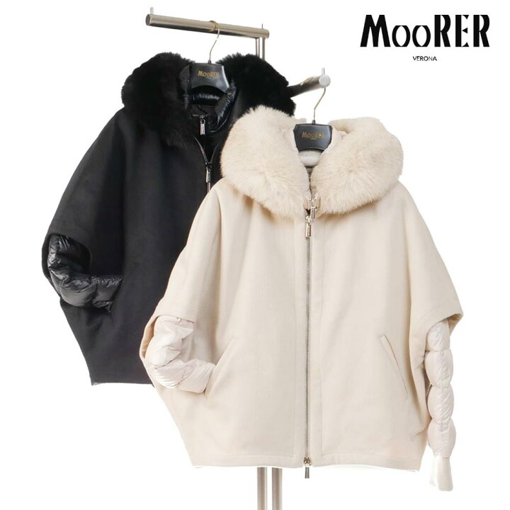 楽天市場】MOORER ムーレー レディース PEGASO ファー ダウンブルゾン 