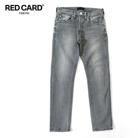 RED CARD Tokyo レッドカード トーキョー メンズ Rhythm+ Kita-Vintage LtGrey リズムプラス ライトグレー スリムテーパード デニム パンツ ジーンズ ロング丈 88786801 ブランド 国内正規品