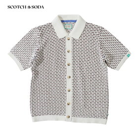 SCOTCH&SODA スコッチアンドソーダ メンズ 半袖 ニット シャツ 282-15423 2024SS 春夏 国内正規品 ブランド