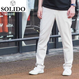 【SALE 返品交換不可】【50%OFFセール】国内正規品 SOLIDO ソリード サイロ杢ポンチパンツ ドローコード イージーパンツ テーパードシルエット MSL20A5529 IVORY アイボリー