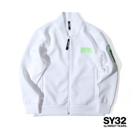 【50%OFFセール】SY32 by SWEET YEARS エスワイ サーティトゥ バイ スウィートイヤーズ メンズ ダブルニット ボンバージャケット セットアップ対応 ブランド 14109 ホワイト ブラック ブラックカモ MA-1 ブルゾン 春夏 エスワイ32 国内正規品