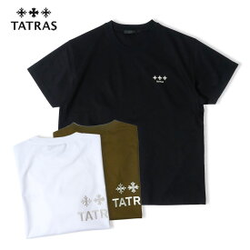 TATRAS タトラス メンズ ヌンキ 半袖 Tシャツ カットソー NUNKI mtat24s8193-m 国内正規品 ホワイト カーキ ブラック 2024SS 春夏 ブランド