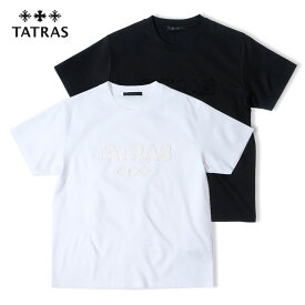 TATRAS タトラス メンズ タト 半袖 Tシャツ カットソー TATO mtat24s8262-m 国内正規品 ホワイト ブラック 2024SS 春夏 ブランド