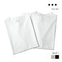 THREE DOTS スリードッツ 2packtee メンズ 2パック tシャツ クルーネック モックネック 半袖 カットソー ホワイト ブラック ライトグレー ネイビー 白 黒 紺 S M L pct1001y