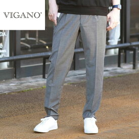 【期間限定ポイントアップ】【50%OFFセール】VIGANO ヴィガーノ ウォッシャブル コンフォータブルパンツ イージーパンツ スラックス ACT06-211-928 グレー 国内正規品