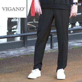 【50%OFFセール】VIGANO ヴィガーノ ウォッシャブル コンフォータブルパンツ イージーパンツ スラックス ACT06-211-0998 ブラック 国内正規品