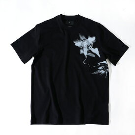 Y-3 ワイスリー メンズ GXS SS TEE1 グラフィックス ショートスリーブ ティー Tシャツ クルーネック 半袖 カットソー in4353-apps24 ブラック 国内正規品