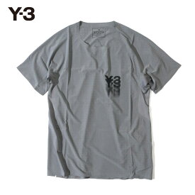 【期間限定ポイントアップ】Y-3 ワイスリー メンズ M RUN SS TEE Tシャツ クルーネック 半袖 カットソー iv5635-apps24 グレー 国内正規品