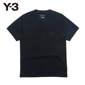 Y-3 ワイスリー メンズ Tシャツ 半袖 クルーネック 無地 綿100% コットン 黒 jv6747