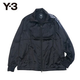 Y-3 ワイスリー メンズ サテンジャージブルゾン 黒 kw9617