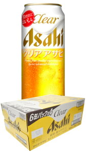 クリア アサヒ 500ml×1ケース (6缶パック×4)