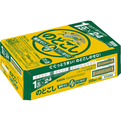 2ケースまで1個口発送 6缶単位での梱包はされていません 日本メーカー新品 のどごしゼロ R 350ml缶 定番の中古商品 24本×1ケース