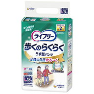 ★＠ライフリー 歩くのらくらくうす型パンツ 2回分吸収 Lサイズ 18枚入り