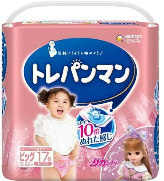 楽天市場】トレパンマン 女の子 ピンクビッグ 17枚 単品1袋 : アップ 