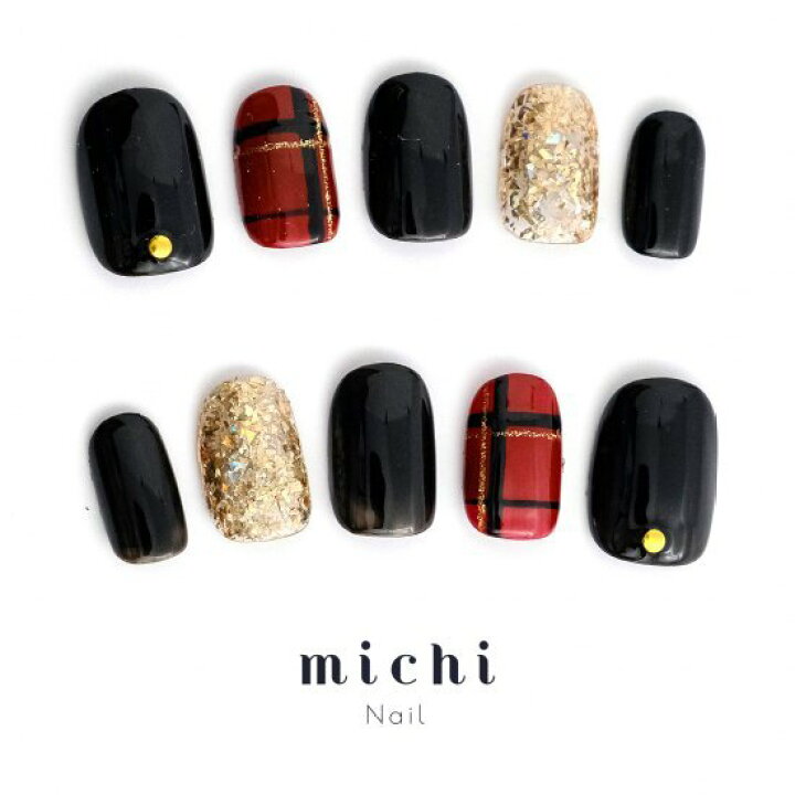 楽天市場 キラキラゴールドと赤チェックネイル Michinail ネイルチップ ミチネイル ネイル つけ爪 ハンドメイドネイル ショートネイル ニュアンスネイル ブライダルネイル 成人式ネイル オリジナルtシャツのup T