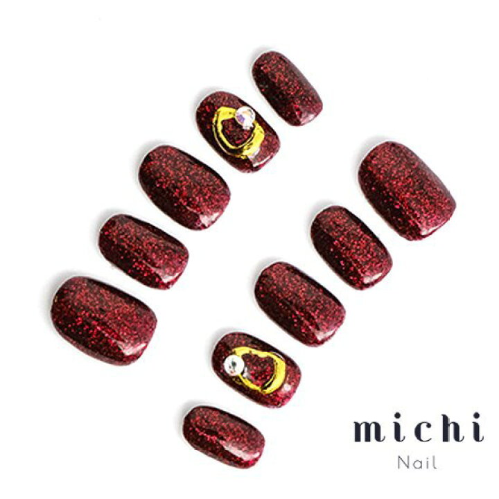 楽天市場 ディープな赤のキラキラネイル Michinail ネイルチップ ミチネイル ネイル つけ爪 ハンドメイドネイル ショートネイル ニュアンス ネイル ブライダルネイル 成人式ネイル オリジナルtシャツのup T
