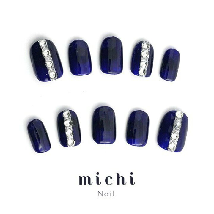 楽天市場 ネイビーのクリスタルストーンネイル Michinail ネイルチップ ミチネイル ネイル つけ爪 ハンドメイドネイル ショートネイル ニュアンスネイル ブライダルネイル 成人式ネイル オリジナルtシャツのup T