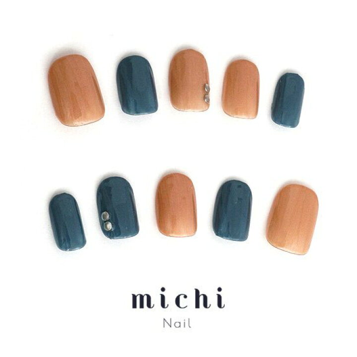 楽天市場 ブルーグレー ブラウンネイル Michinail ネイルチップ ミチネイル ネイル つけ爪 ハンドメイドネイル ショートネイル ニュアンス ネイル ブライダルネイル 成人式ネイル オリジナルtシャツのup T