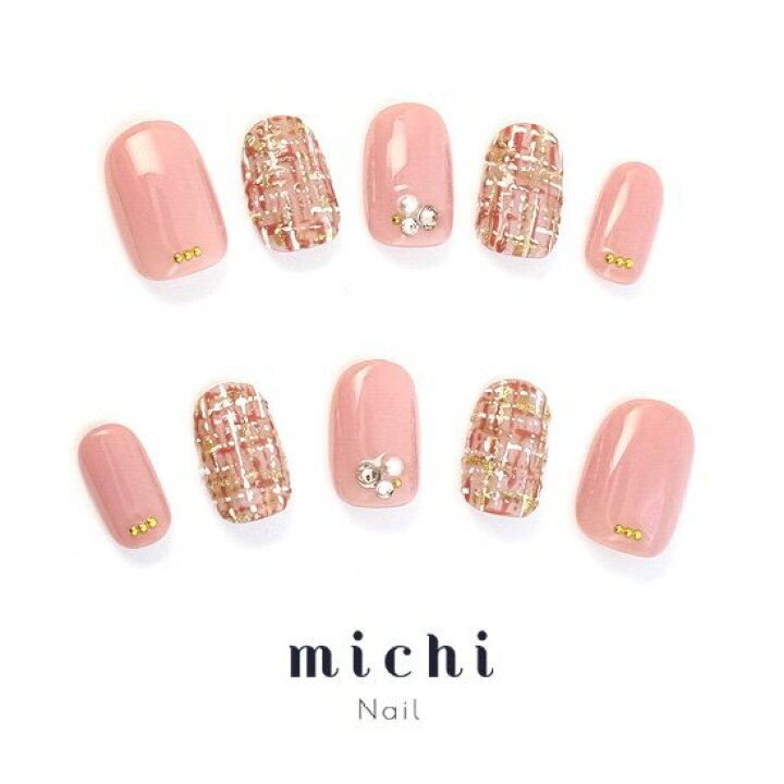 楽天市場 ピンクツイードネイル Michinail ネイルチップ ミチネイル ネイル つけ爪 ハンドメイドネイル ショートネイル ニュアンスネイル ブライダルネイル 成人式ネイル オリジナルtシャツのup T