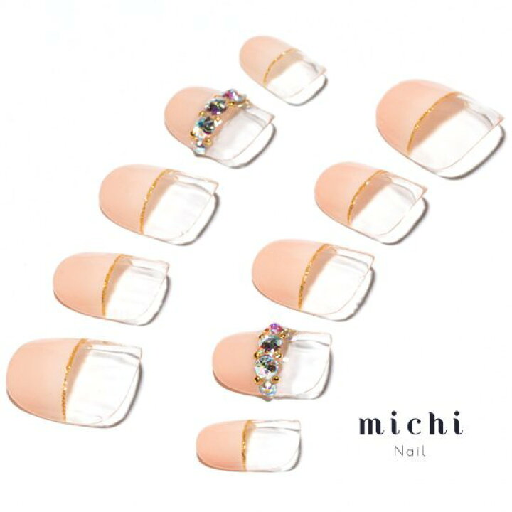 楽天市場 根元クリアなハーフフレンチネイル Michinail ネイルチップ ミチネイル ネイル つけ爪 ハンドメイドネイル ショートネイル ニュアンス ネイル ブライダルネイル 成人式ネイル オリジナルtシャツのup T